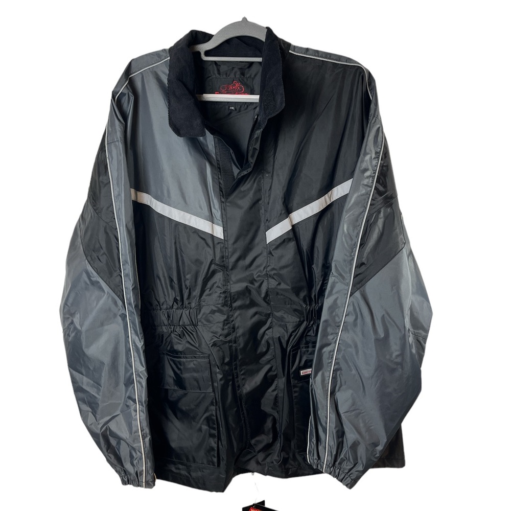 EASYRIDERS by ARLEN NESS‎ Reflective Wind Breaker Rain Motorcycle Jacket 2x